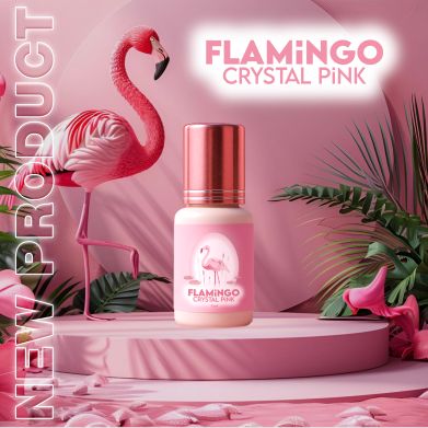 Κόλλα Βλεφαρίδων Flamingo Crystal Pink για όλες τις τεχνικές extensions βλεφαρίδων