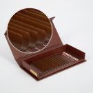 premium καφέ βλεφαρίδες για την τεχνική volume