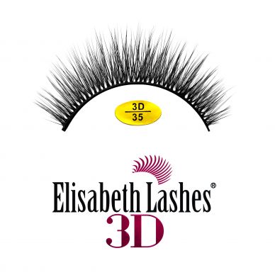 1 ζεύγος 3D βλεφαρίδες Μακιγιάζ Elisabeth Lashes Dolly Μακριές, Πυκνές, Kardashian