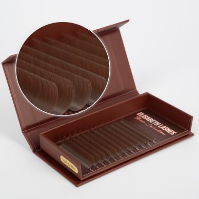 Βλεφαρίδες Coffee Brown premium καφέ βλεφαρίδες για την τεχνική volume