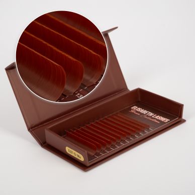 Βλεφαρίδες Brown Copper premium καφέ βλεφαρίδες για την τεχνική volume 