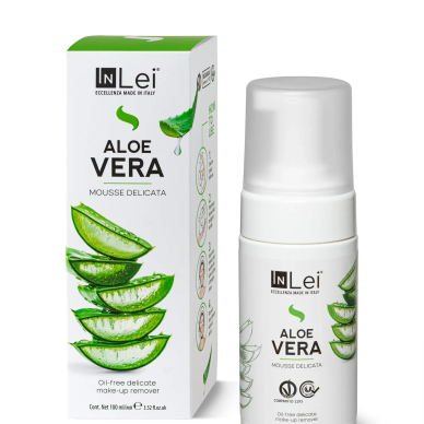 Mousse Aloe Vera - InLei® απαλός αφρός ντεμακιγιάζ χωρίς έλαια με ενυδατικά στοιχεία