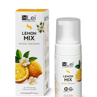 Mousse Lemon Mix 100ml- InLei® απαλός αφρός ντεμακιγιάζ χωρίς έλαια με τονωτική δράση